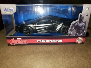 JADA MARVEL AVENGERS LYKAN HYPERSPORT (BLACK PANTHER) DIECAST - Picture 1 of 4