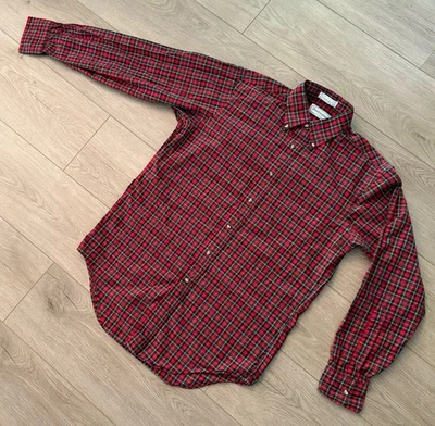 PETE HUNTINGTON Plaid Long Sleeve Button Down 15-33 Size Large See Measurements - Image 1 of 4