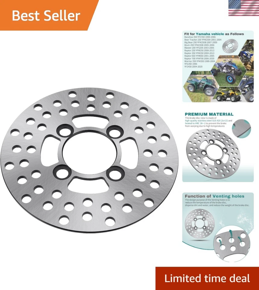 Front Left/Right Brake Disc Rotor for Yamaha Raptor 250/350/660/700 /350/660/... - Изображение 1 из 4