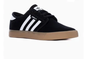 Nuevo Adidas Originales Seeley 'Negro Blanco' EE6136 Hombres Talla 8.5 Zapatos Tenis - Imagen 1 de 10