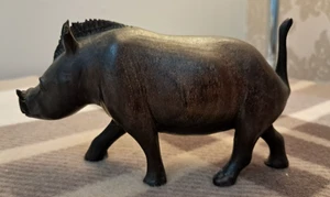 Vintage Sammlerstück Hartharz Wildschwein Figur von Priory Castings England - Bild 1 von 7
