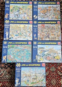 Bundle of 7 Jan van Haasteren Comic Puzzles Perfect for Puzzle Collectors -GT37P - Picture 1 of 21