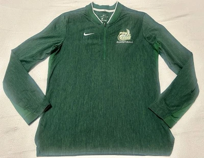Nike Dri-FIT UNC Charlotte 49ers Basketball 1/4 Zip Top Jacket Small Green EUC! - Image 1 of 4