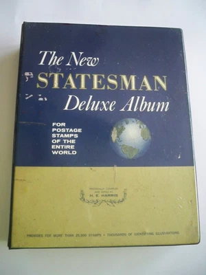 1962 Statesman Deleuze Postage Stamp Collection Album of World US Early Dates - Image 1 of 4