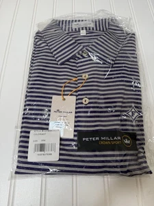 Peter Millar Sommer Komfort Furman University Herren Poloshirt Large NEU - Bild 1 von 5