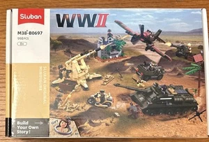 Sluban Battle of Kursk, battle field and Tank set with Fighter Plane Set - Picture 1 of 6