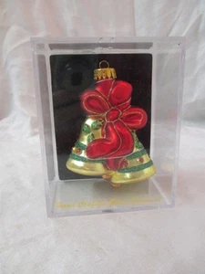 Glass Christmas Ornament Bells MIB #37 - Picture 1 of 4