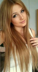 100% Human Hair New Fashion Charm Women's Long Natural Brown Straight Wigs 26 In - Picture 1 of 5