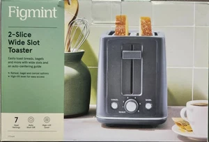 FIGMINT 2-Scheiben-Toaster mit breiten Schlitzen und 7 Heizstufen und automatischer Abschaltung - Bild 1 von 3