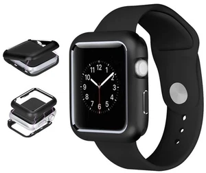 Noir Magnetic Snap Case Aluminium Étui Rigide pour Montre Apple (Séries 4,44mm) - Photo 1 sur 7