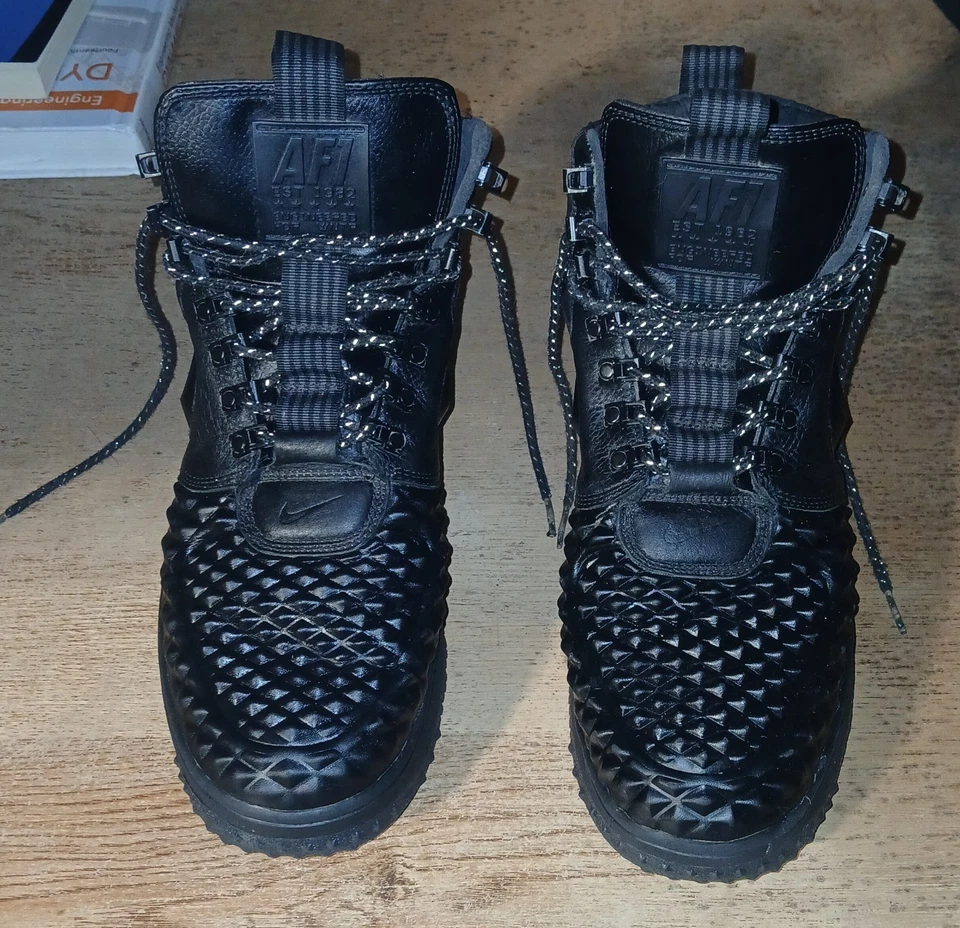 Nike Lunar Force 1 Duck Botas Para Hombre Talla 10.5 Negro Tenis Zapatos Triple Negro Foto 1 de 4