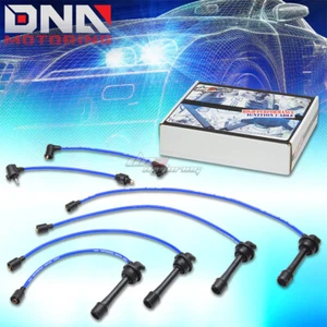 FOR CELICA ST184 5S-FE IGNITION SYSTEM SILICONE SPIRAL CORE SPARK PLUG WIRE BLUE - Foto 1 di 1