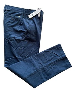 Neu Herren Lacoste Twill Hose, 100% Baumwolle Mittelblau Ouessant 36x32 UVP: $ 110/- - Bild 1 von 16