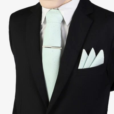 Hombres Ancho 8CM Brillante Corbata Pañuelo Barra de Corbata Clip Bolsillo Cuadrado Conjunto de Boda Foto 1 de 3