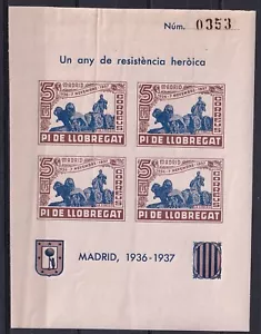 SCW Pi de Llobregat Edifil Allepuz #44 S/S La Cibeles MNH-VF - Picture 1 of 1
