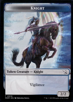 Knight Token MTG Magic The Gathering - Image 1 of 2