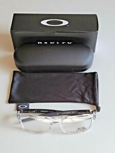 Brand New Men's Oakley CURRENCY Polished Clear Prescription Eyeglass Frames!
