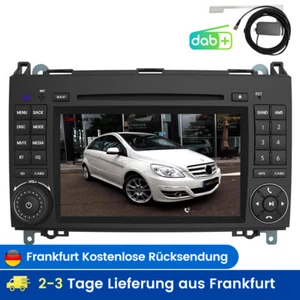 Autoradio Für Mercedes-Benz A/B Klasse/Vito W169 W639 W245 GPS Navi DAB+ SWC USB - Bild 1 von 13