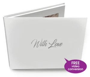Video Book, 7” IPS Hard Back. 4GB memory. 'With Love' Silver Foil On Cover - Picture 1 of 10