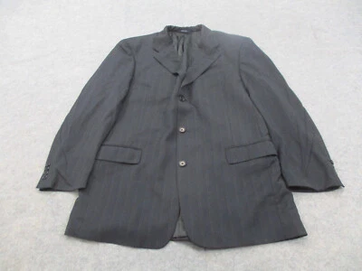 Blazer Ted Baker Para Hombre 46 Largo Negro Rayas Abrigo Chaqueta Adulto Foto 1 de 4