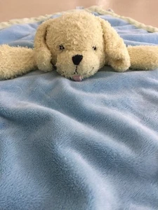 Kelly B Rightsell Puppy Lovey blau grün Fleece mit Schildkröte Fisch Schnecke Etikett - Bild 1 von 9