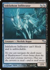 Inkfathom Infiltrator Shadowmoor HEAVILY PLD Blue Black Uncommon CARD ABUGames