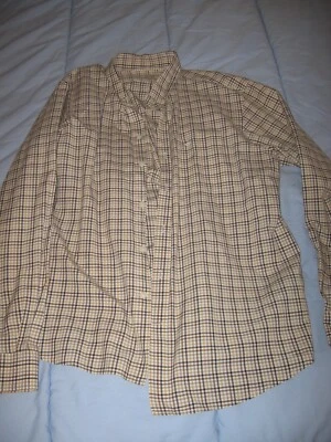 Dockers Мужская рубашка желтый черный серый клетку размер большой - Изображение 1 из 3