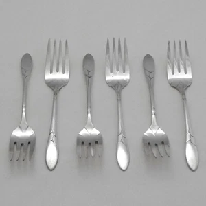 LADY HAMILTON Design Community Silver Service Cutlery Six Salad Forks 16 cm - Picture 1 of 2