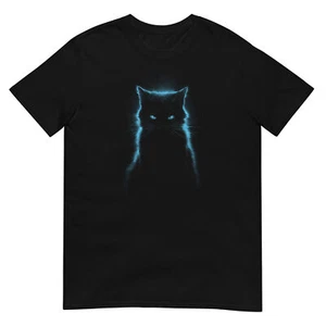 Camiseta unisex Cat Blue Silhouette Cat Loverdesign - Imagen 1 de 3