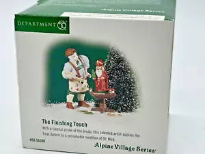 DEPT 56 Alpine Village THE FINISHING TOUCH Artista Natale Nuovo in Scatola - Foto 1 di 3