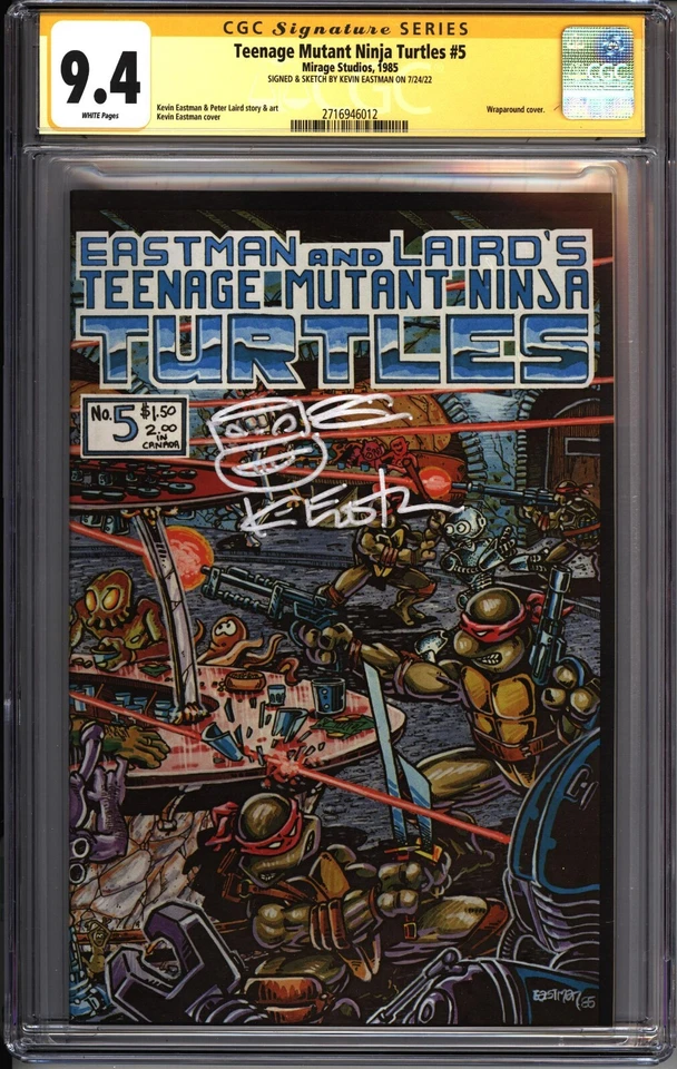 * Teenage Mutant Ninja Turtles #5 1st Prt. CGC 9.4 S + S EASTMAN! (2716946012) * - Image 1 of 1