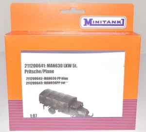 MINITANK 211200641 LKW 4x4 MAN 630 5to Plane/Spriegel, Bausatz Bw NEU & OVP - Bild 1 von 3