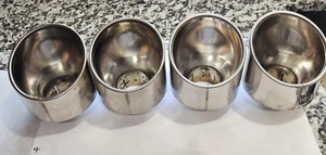 Genuine Nissan R35 GT-R GTR OEM Set 4 Exhaust Tips *READ AND SEE PICS* - Picture 1 of 10