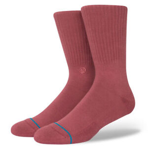 Stance mens Icon Solid Color Cotton Crew Socks
