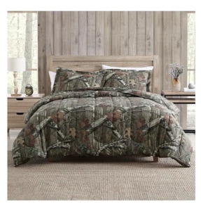 Mossy Oak Infinity 3 Piece King Size Comforter Set Camouflage Camo Reversible - Picture 1 of 5