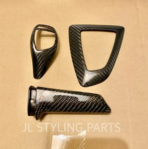 Real Carbon Fibre Gear Surround Selector Trim Handbrake For  BMW M235i M240i F22 - Picture 1 of 4