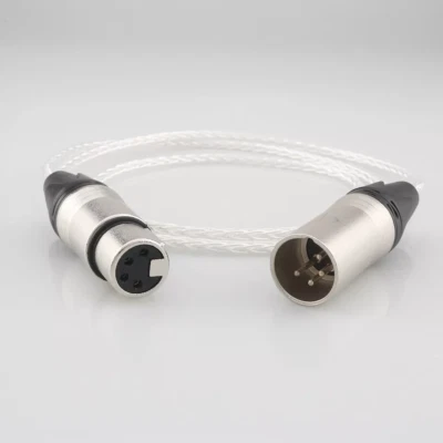 4 Pin XLR Male to Female PCOCC Copper Audio Cord Hi-Fi Headphone Extension Cable - Image 1 of 4