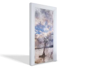 Personalisiert Türfolien Kreativ Innentüren Kreativ Wohnzimmer Einsamer Baum - Bild 1 von 8