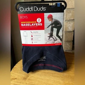 Cuddl Duds Performance Baselayer Long sleeve Crew and Pant Boys SZ XL (16/18) - Picture 1 of 5