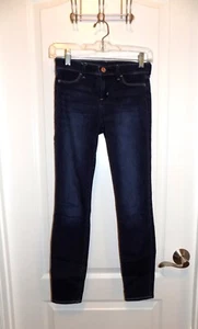 ABERCROMBIE KIDS Girls Dark Wash Jeggings Jeans 14 Stretch Excellent High Rise F - Picture 1 of 5