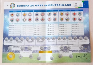 1 x  Bitburger Magnetspielplan UEFA EM 2024 mit Stift - Bild 1 von 2