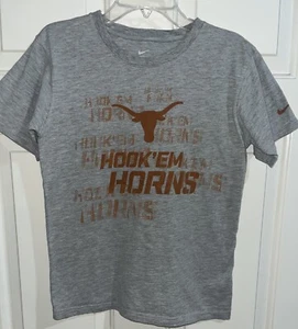 Nike Hook’ Em Horns Tshirt Youth Med 12/14 - Picture 1 of 4