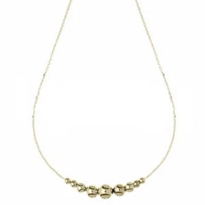 Necklace With 9 Spheres To Escalate Yellow Gold 18 Carat - Picture 1 of 2