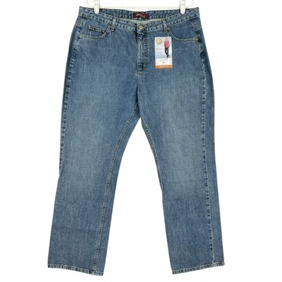 Lee Riveted Ultimate 5 Women's Blue Denim Jeans Size 18M Straight Leg NWOT - Image 1 of 4