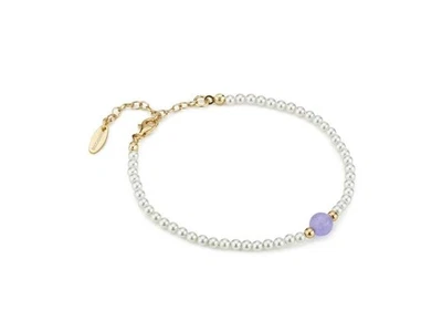 Bracciale Boccadamo argento 925 con perle piccole, boules e ametista BBR143DV - Immagine 1 di 4