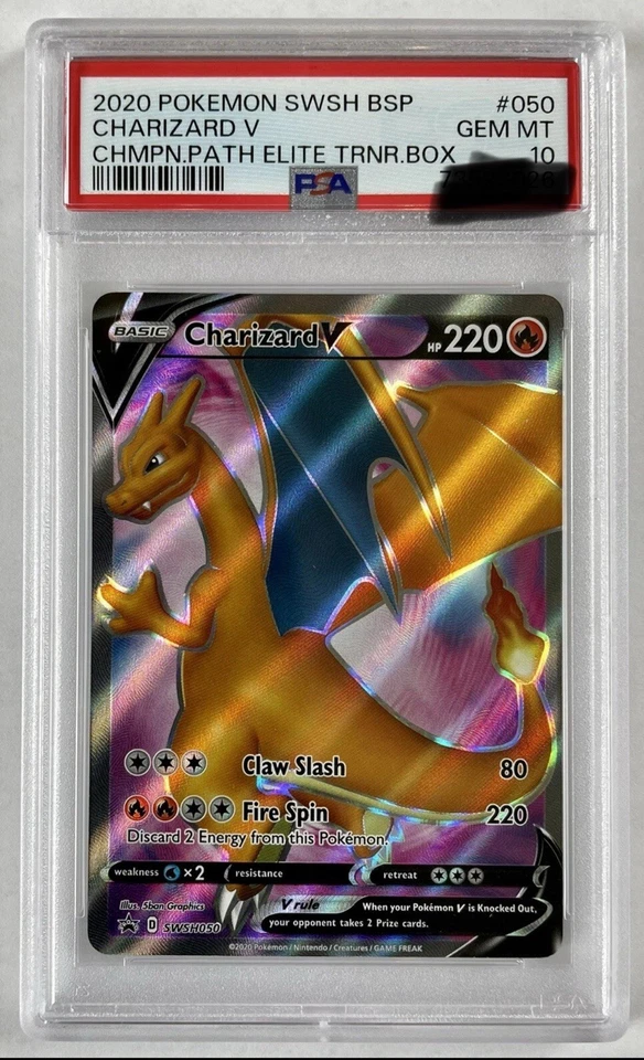 Charizard V 2020 Pokemon Champions Path Promo SWSH050 Full Art PSA 10 GEM MINT - Image 1 of 1