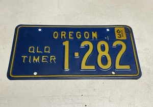 1963 OREGON “Old Timer” License Plate ~ Excellent Original Condition ~ Rare - Picture 1 of 2