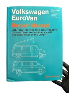 VW EuroVan Repair Manual Volume 3 1992–1999 Bentley OEM T4 Camper Multivan - Picture 1 of 3