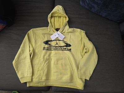 Air Jack Jordan Cactus Jack Hoodie FQ7821-308 Yellow New with Tags - Image 1 of 4