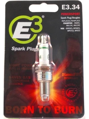 E3 Spark Plugs Spark Plug Diamond Fire 14 mm Thread 0.750 in Reach Gask (E3.34) - Image 1 of 4